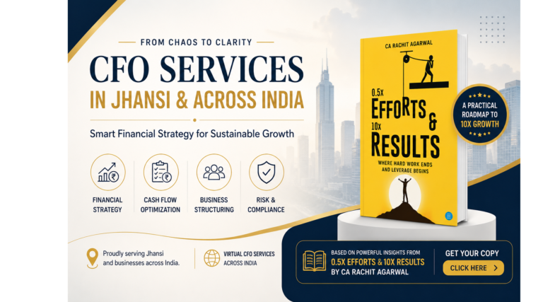 Virtual CFO services in Jhansi and across India with financial strategy and business growth concept